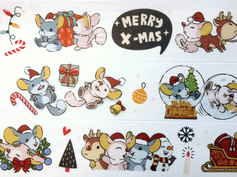 Urtapeprint x Neon - Christmas Preparation washi tape (4 cm x 84 cm) SAMPLES