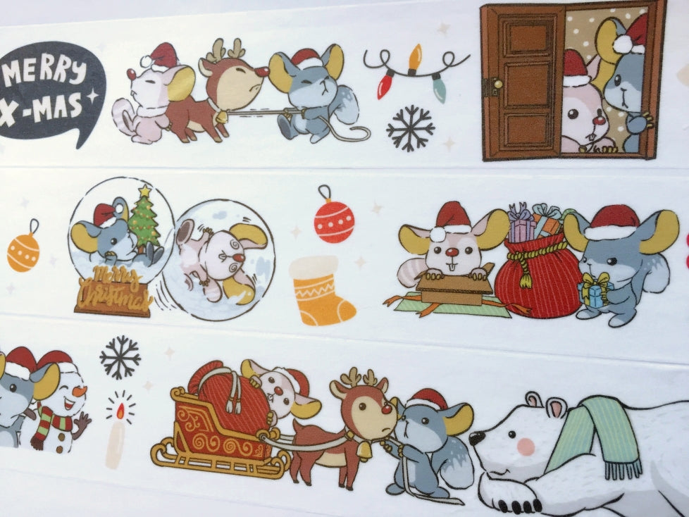 Urtapeprint x Neon - Christmas Preparation washi tape (4 cm x 84 cm) SAMPLES