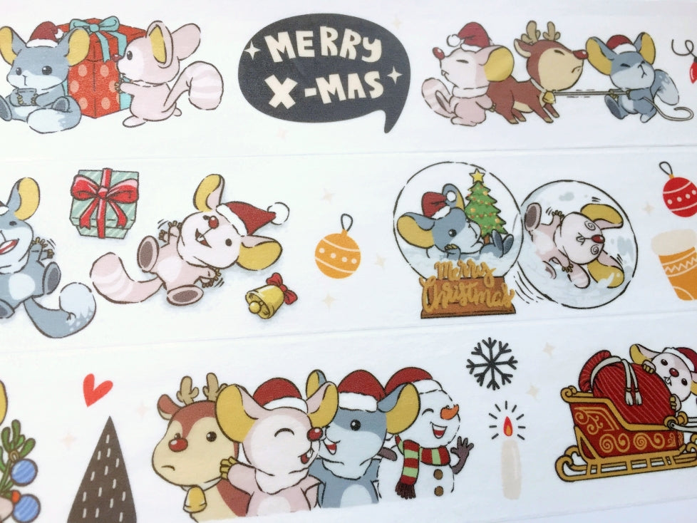 Urtapeprint x Neon - Christmas Preparation washi tape (4 cm x 84 cm) SAMPLES