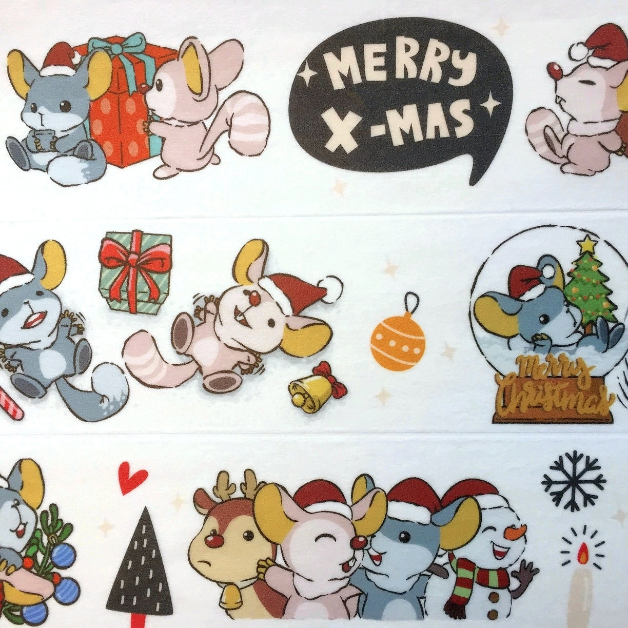 Urtapeprint x Neon - Christmas Preparation washi tape (4 cm x 84 cm) SAMPLES