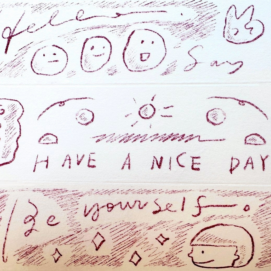 Urtapeprint x Wendy - Have a Nice Day washi tape SAMPLES