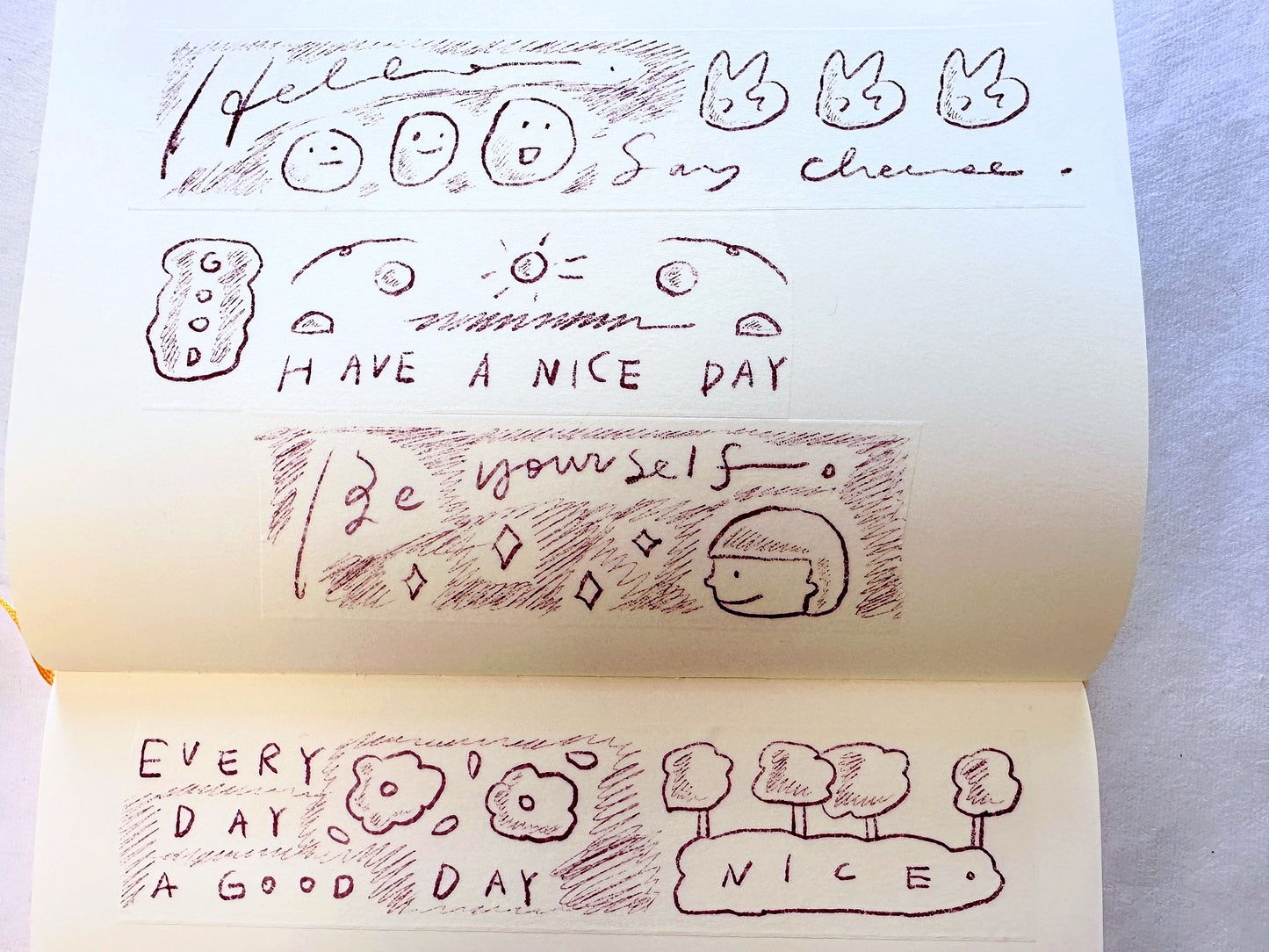 Urtapeprint x Wendy - Have a Nice Day washi tape SAMPLES