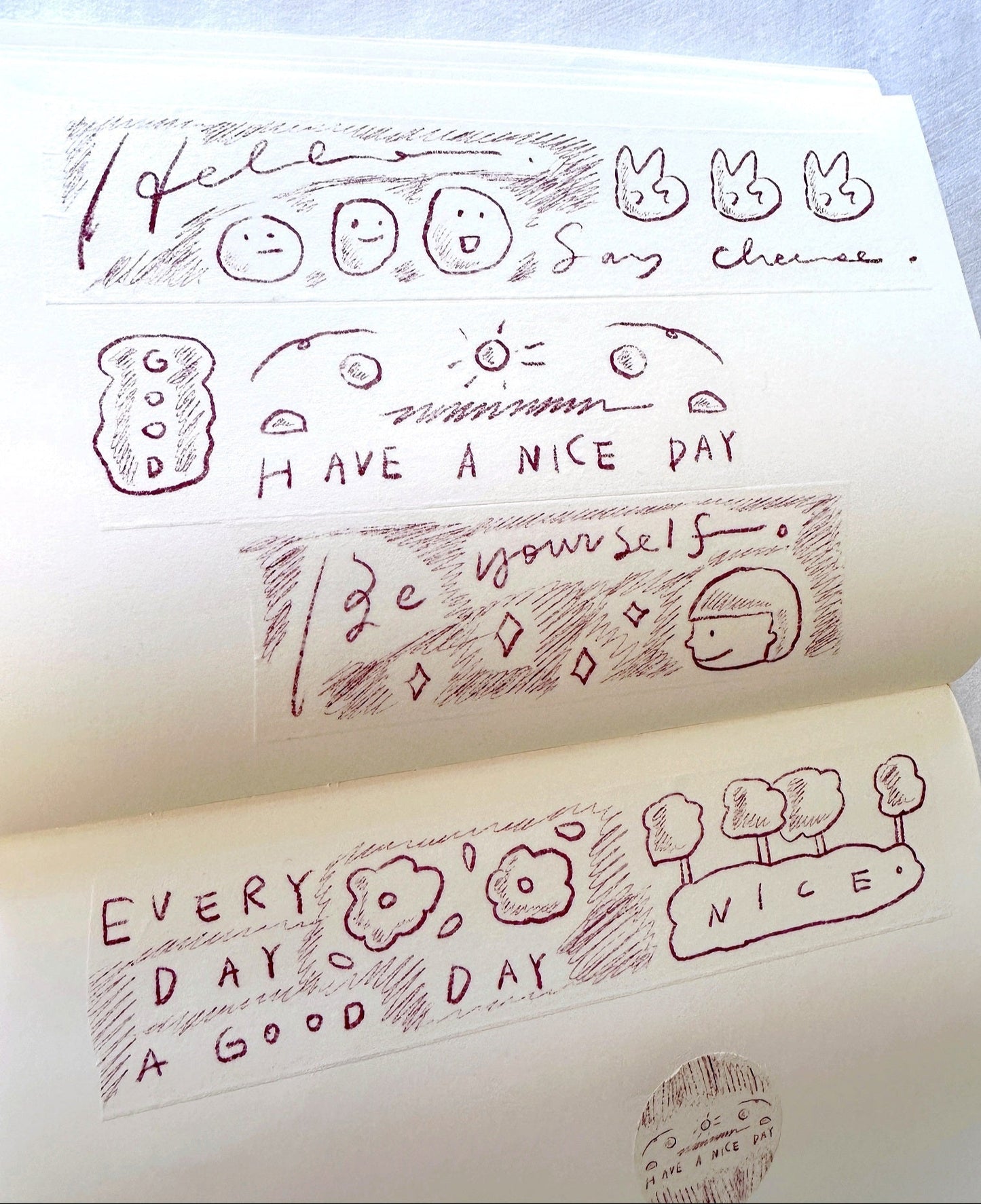Urtapeprint x Wendy - Have a Nice Day washi tape SAMPLES