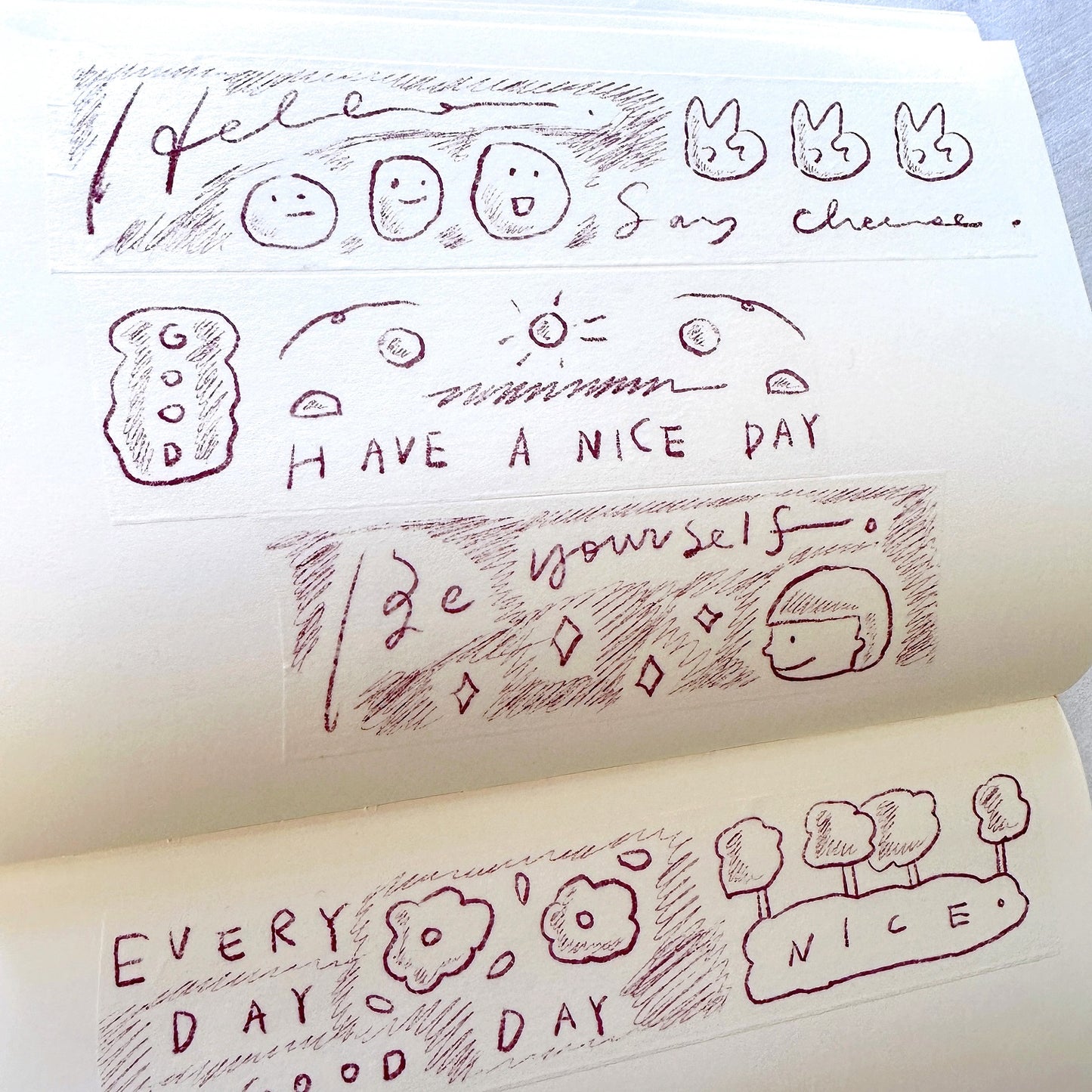 Urtapeprint x Wendy - Have a Nice Day washi tape SAMPLES