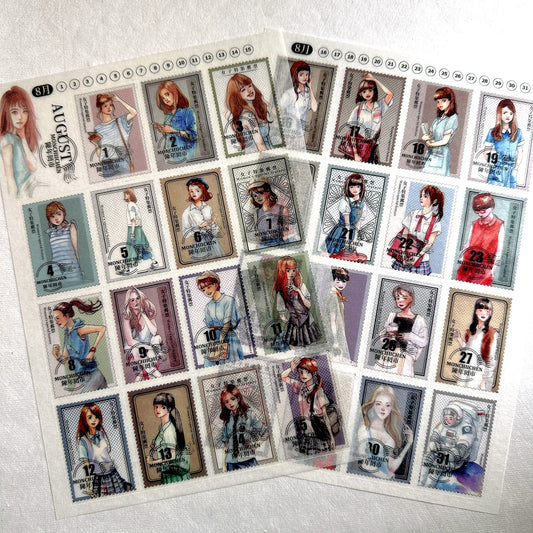 Urtapeprint - Monthly calendar stickers by Monchiichen, Fairy Maru