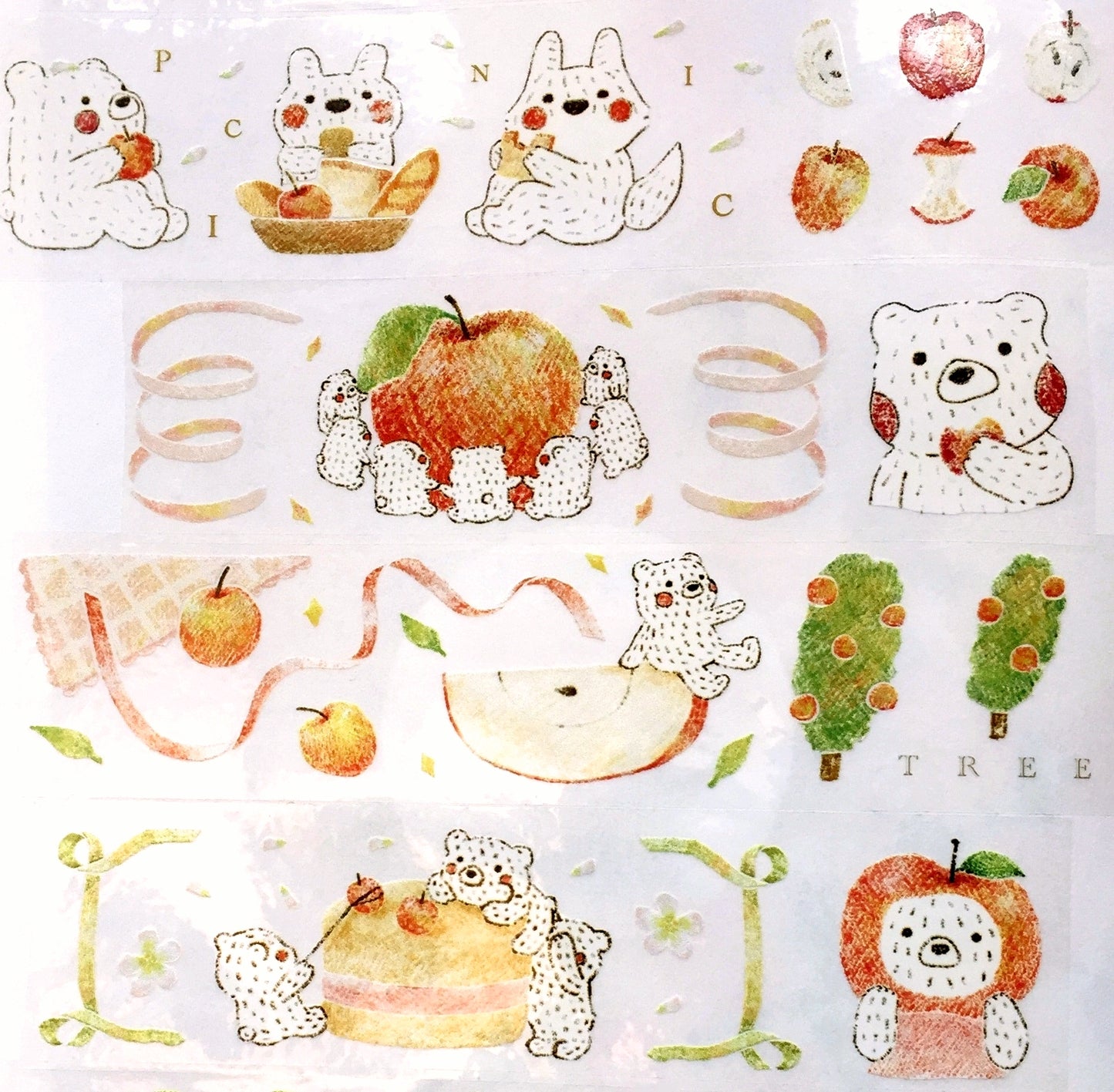 Urtapeprint x Wendy - Apple Wonderland PET tape SAMPLES