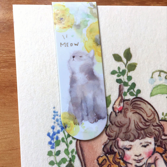 Liang Feng - Meow magnetic bookmark | Destash item [Pre-Loved]