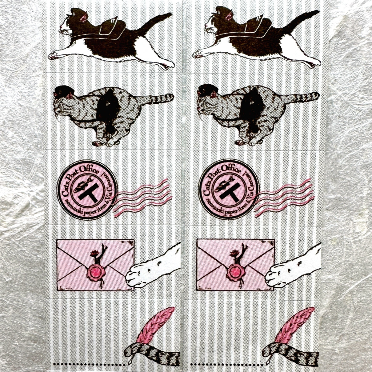 Nemunoki x Via Carousel - Cat's Post Office label sticker roll SAMPLES