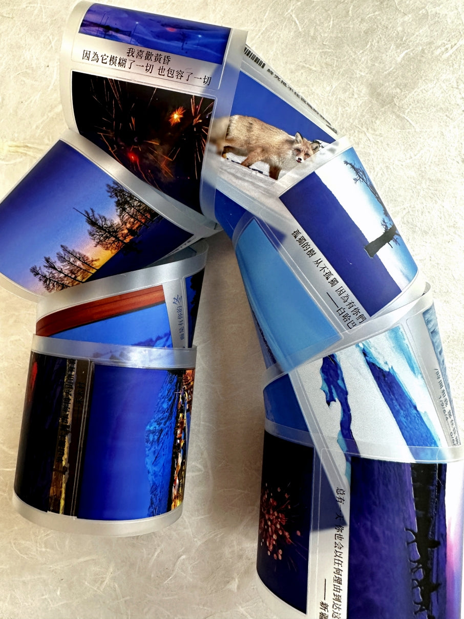 West South Studio - Blues Moment kiss-cut PET tape (5 cm x 150 cm) SAMPLES