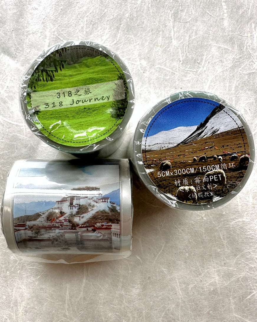 West South Studio - 318 Journey kiss-cut PET tape (5 cm x 150 cm) SAMPLES