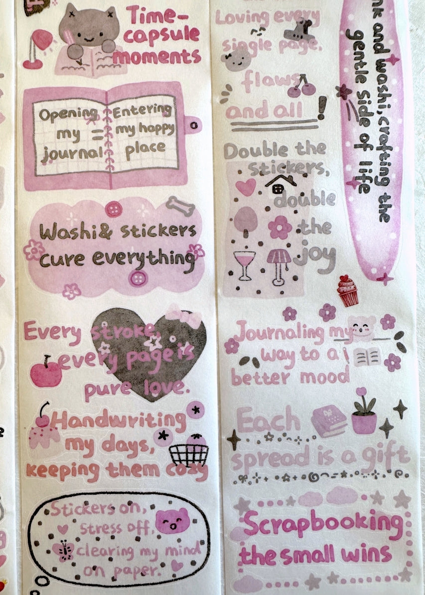 WT - The Healing Mind kiss-cut washi SAMPLES