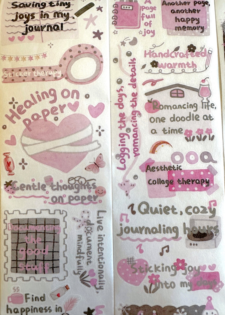 WT - The Healing Mind kiss-cut washi SAMPLES