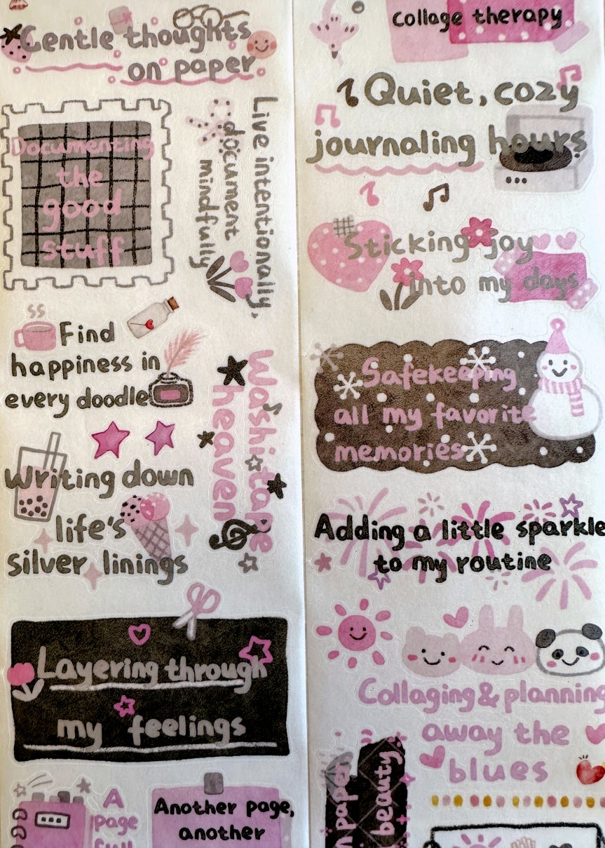 WT - The Healing Mind kiss-cut washi SAMPLES