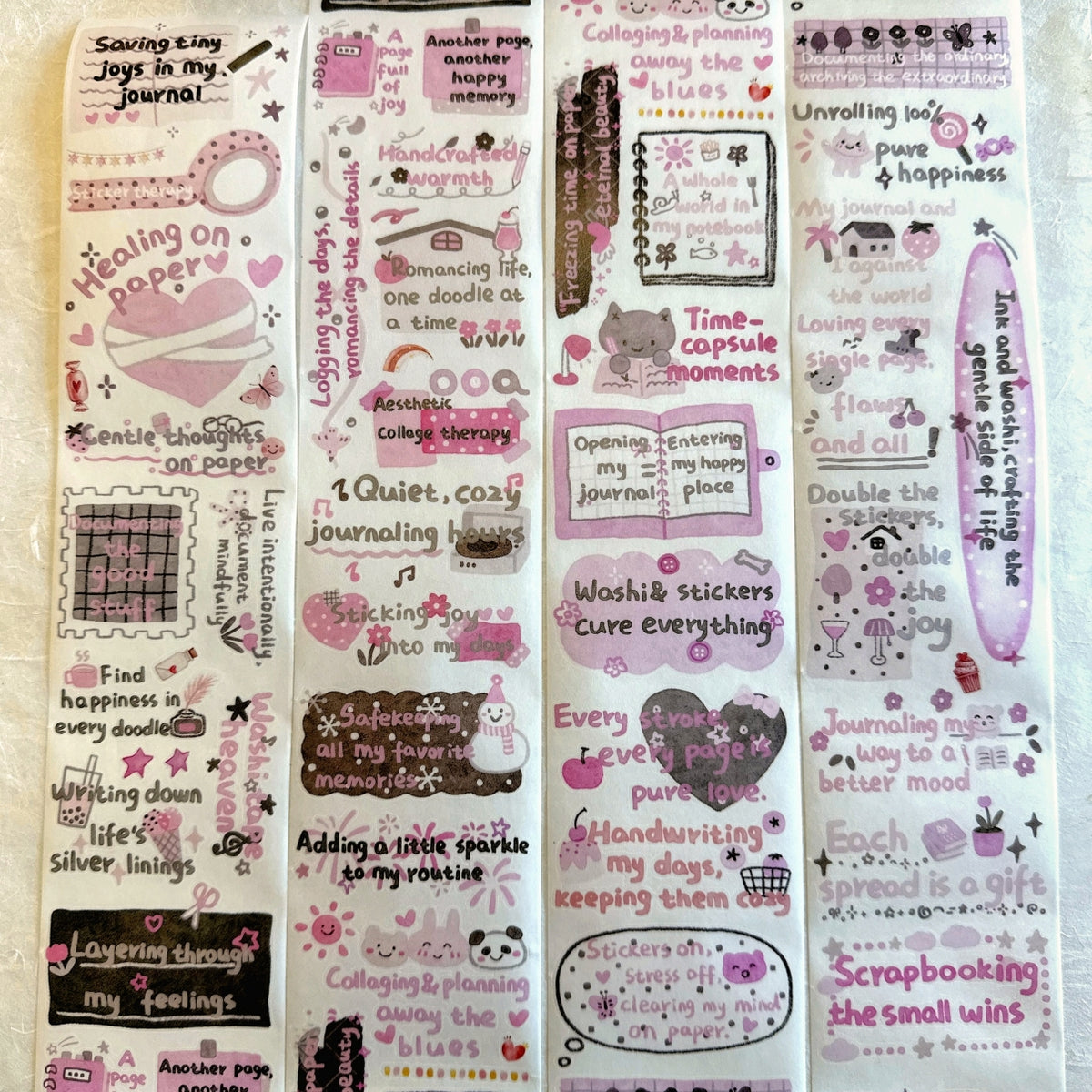 WT - The Healing Mind kiss-cut washi SAMPLES