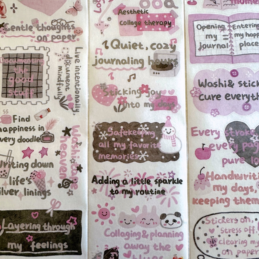 WT - The Healing Mind kiss-cut washi SAMPLES