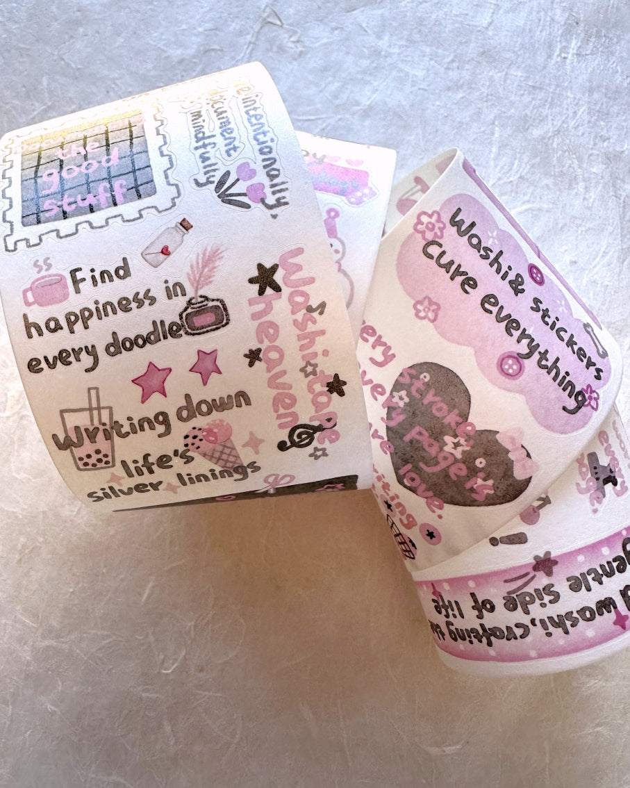 WT - The Healing Mind kiss-cut washi SAMPLES