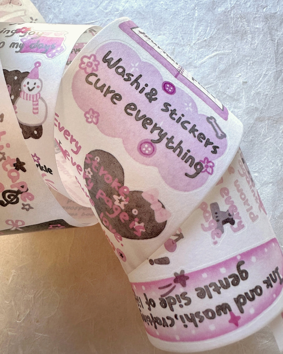 WT - The Healing Mind kiss-cut washi SAMPLES