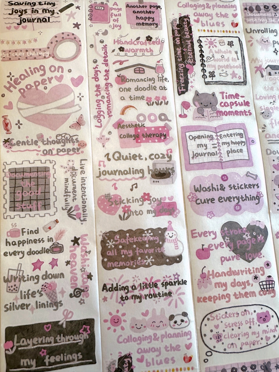 WT - The Healing Mind kiss-cut washi SAMPLES