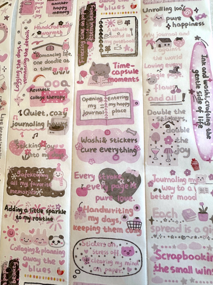 WT - The Healing Mind kiss-cut washi SAMPLES