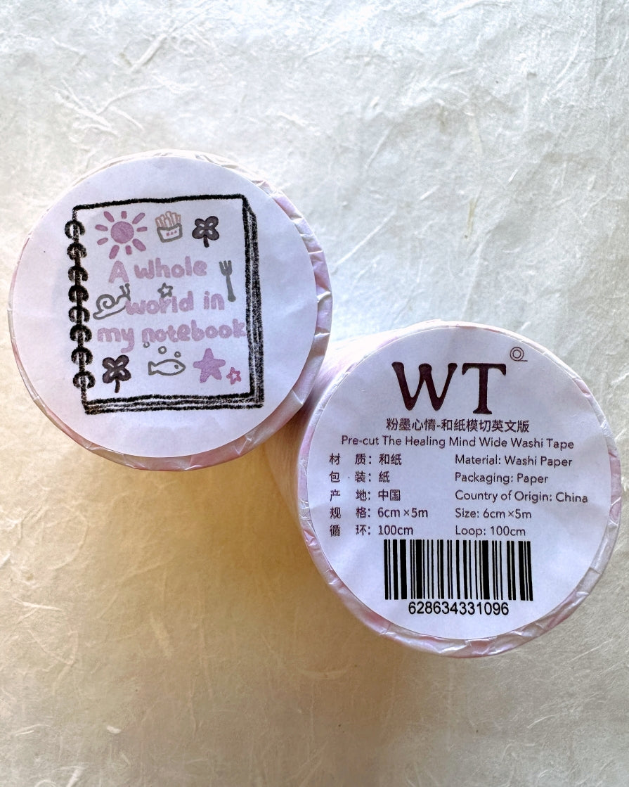 WT - The Healing Mind kiss-cut washi SAMPLES