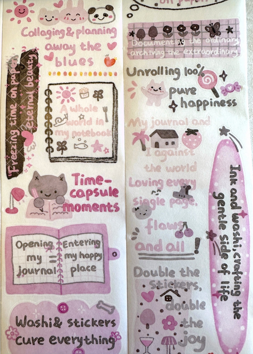 WT - The Healing Mind kiss-cut washi SAMPLES