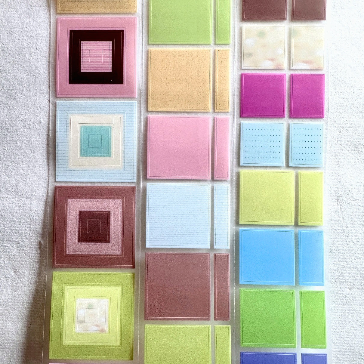 WW Studio - Collection of Blocks multi kiss-cut PVC tape SAMPLES