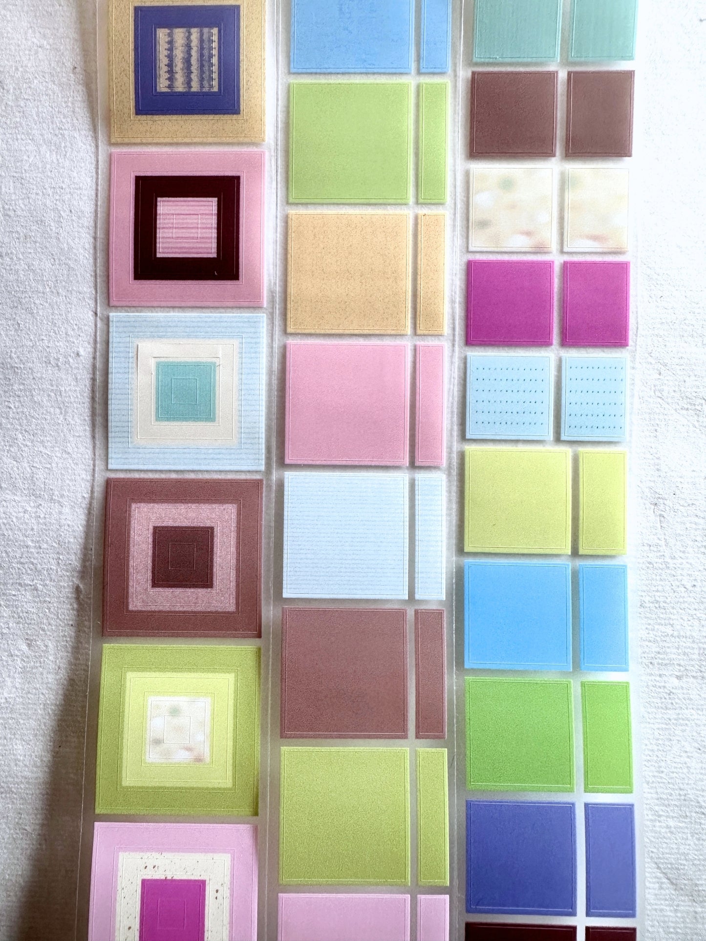 WW Studio - Collection of Blocks multi kiss-cut PVC tape SAMPLES