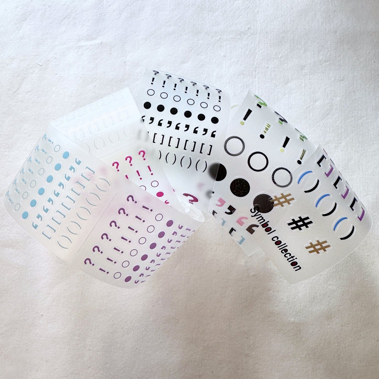 WW Studio - Symbol Collection kiss-cut PVC tape SAMPLES