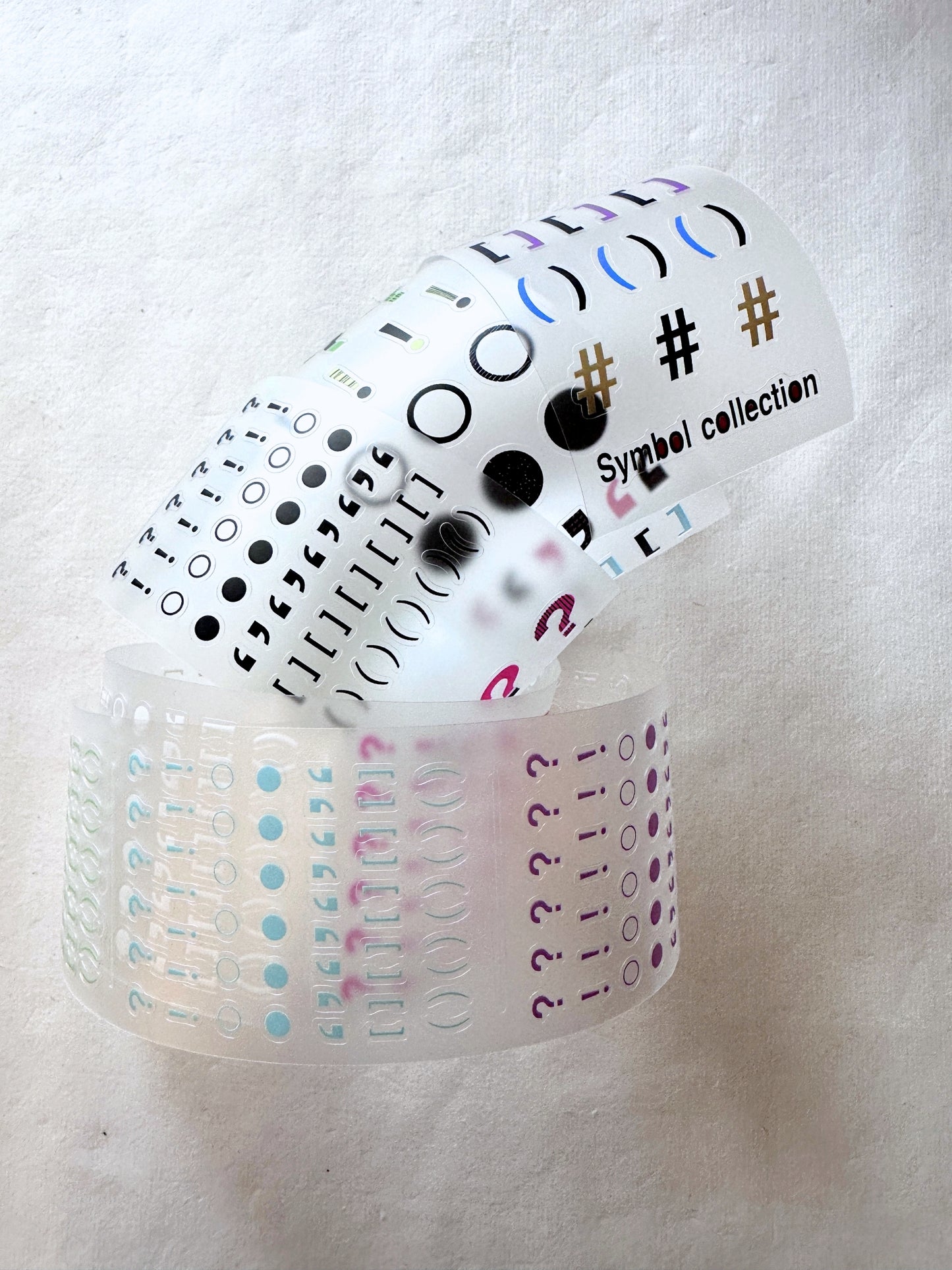 WW Studio - Symbol Collection kiss-cut PVC tape SAMPLES