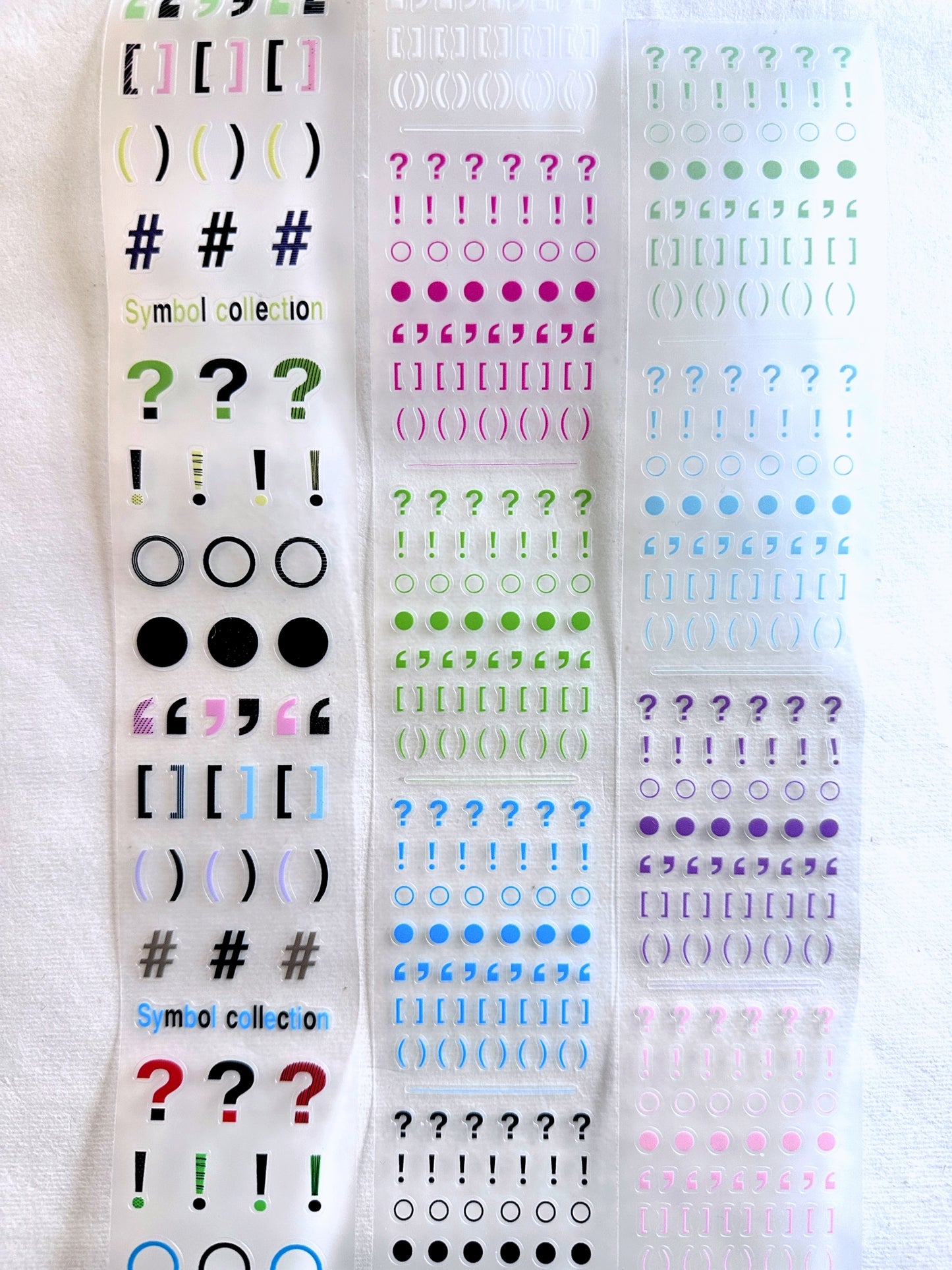 WW Studio - Symbol Collection kiss-cut PVC tape SAMPLES