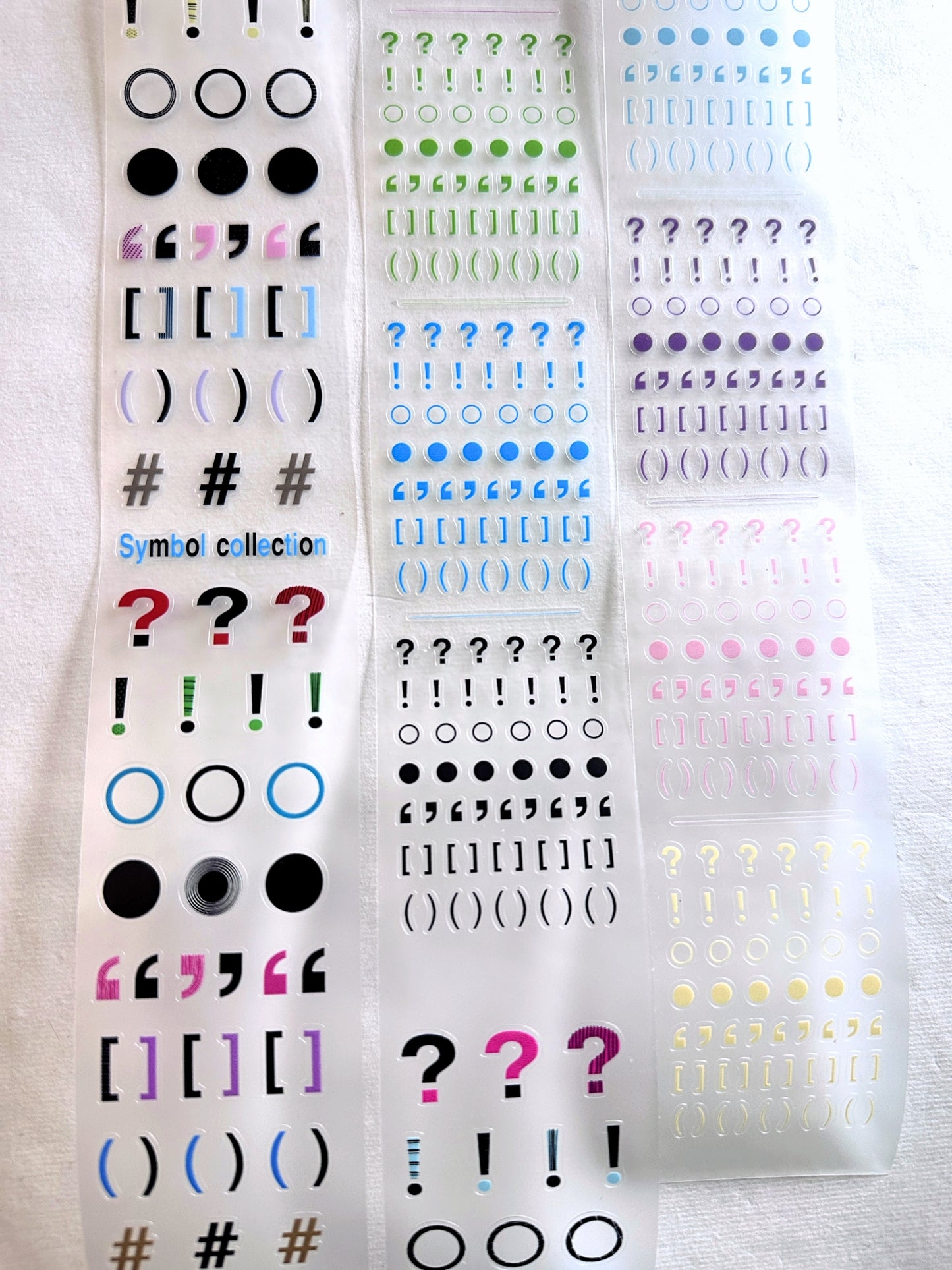 WW Studio - Symbol Collection kiss-cut PVC tape SAMPLES
