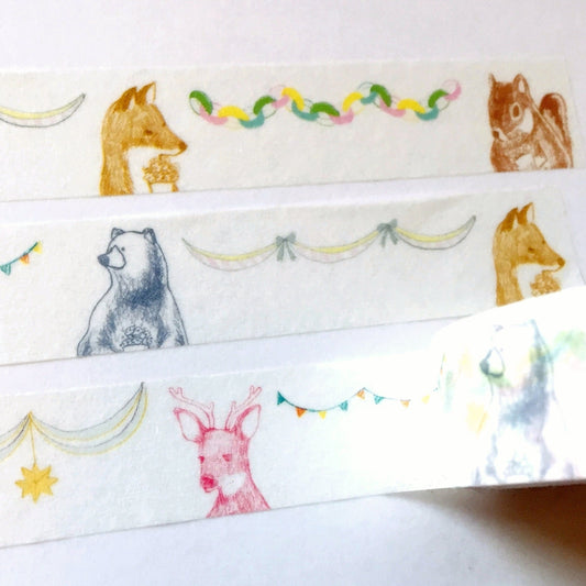 Green Flash - animal banners washi tape SAMPLES