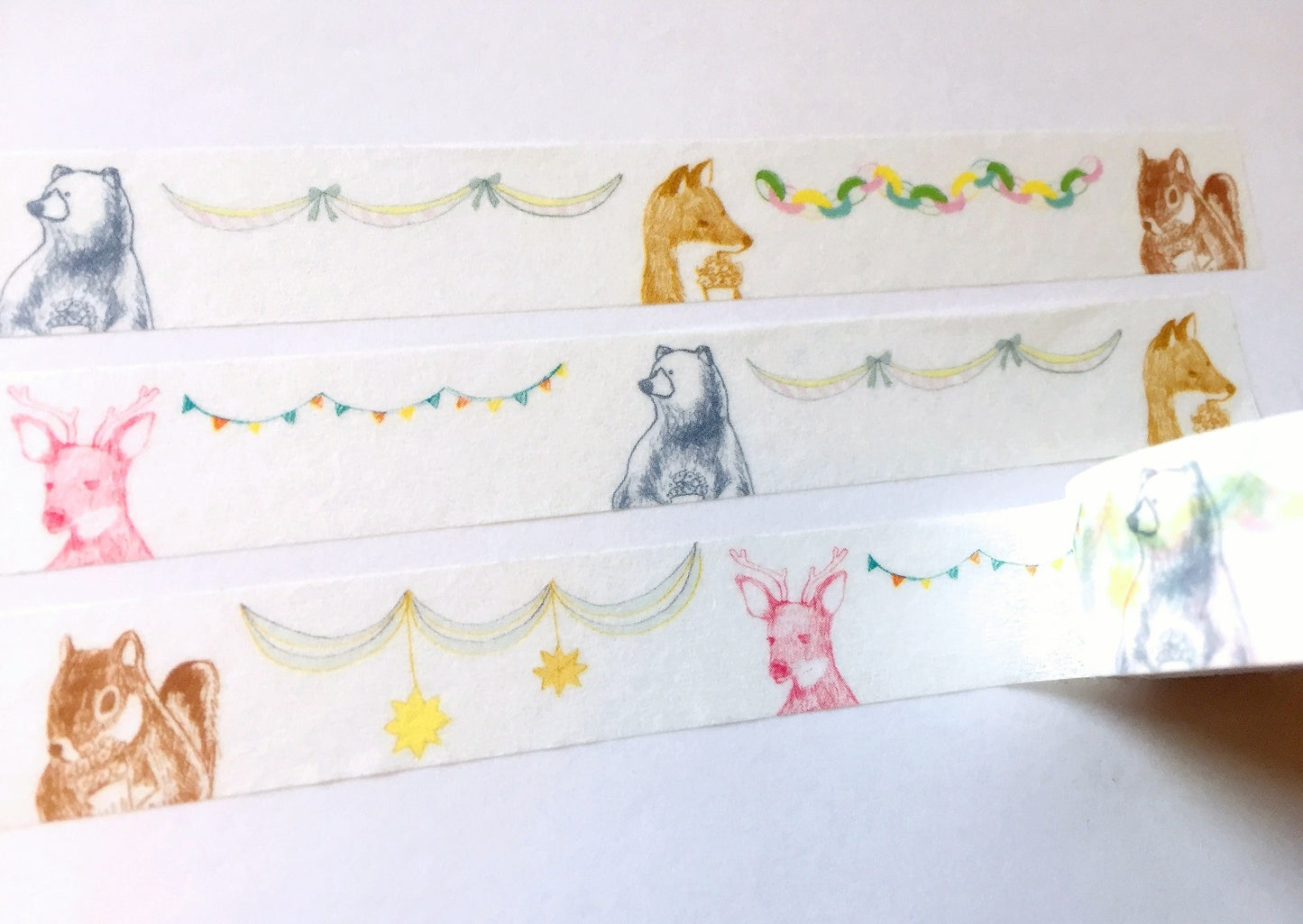 Green Flash - animal banners washi tape SAMPLES