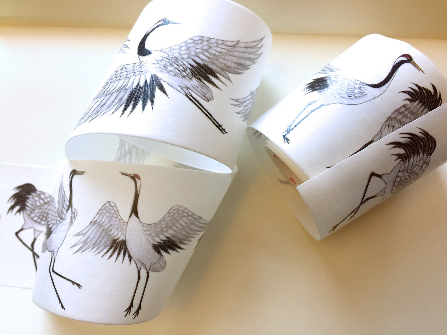 Crane washi tape (5 cm wide) SAMPLES