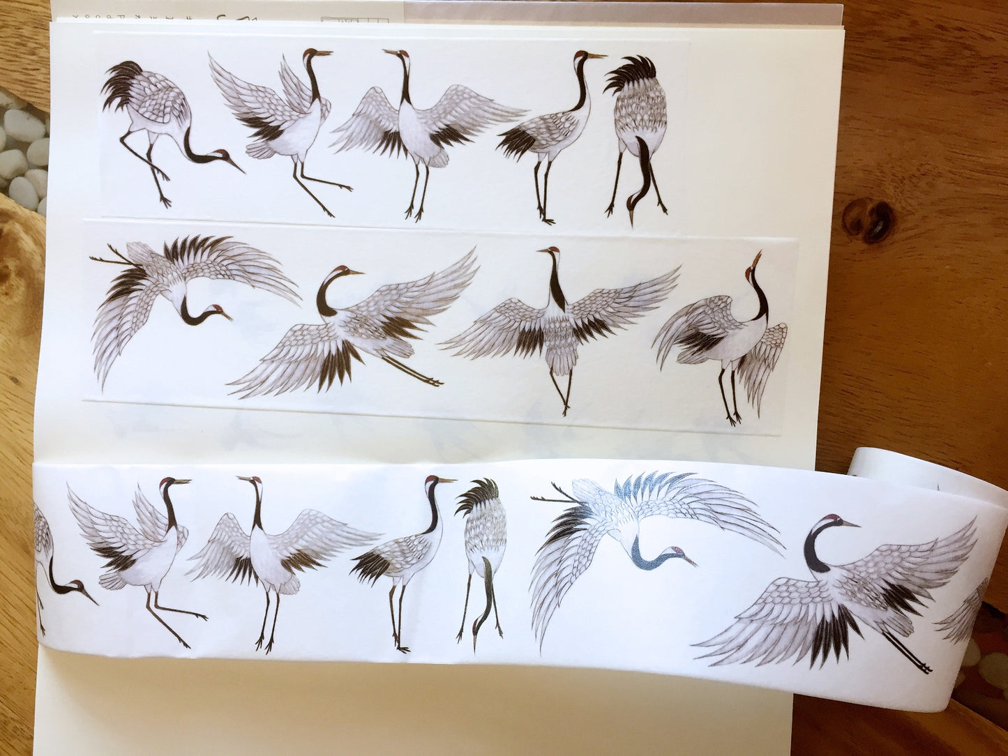 Crane washi tape (5 cm wide) SAMPLES