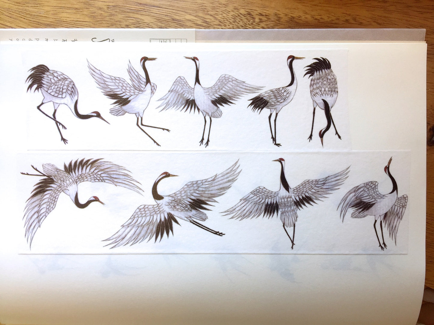 Crane washi tape (5 cm wide) SAMPLES