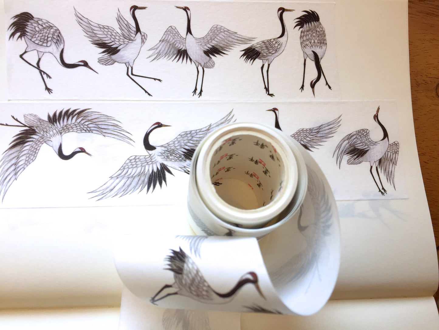 Crane washi tape (5 cm wide) SAMPLES