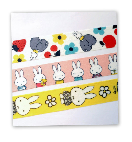 Miffy by Dick Bruna - set of three washi tape SAMPLES