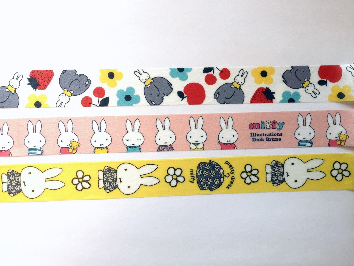 Miffy by Dick Bruna - set of three washi tape SAMPLES