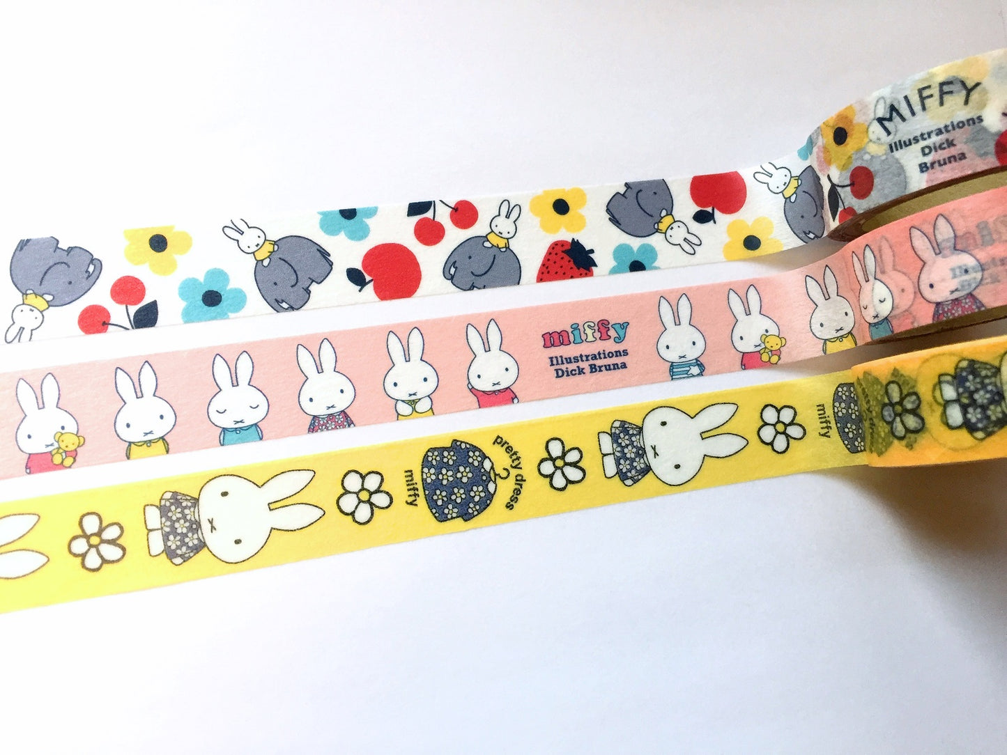 Miffy by Dick Bruna - set of three washi tape SAMPLES