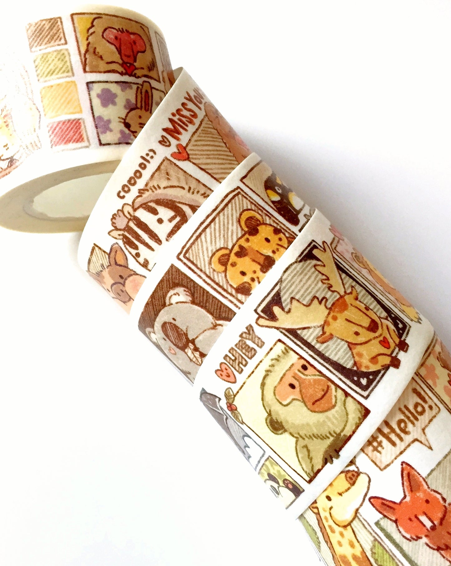 Meatball - Meatball's Animal Friends washi tape SAMPLES