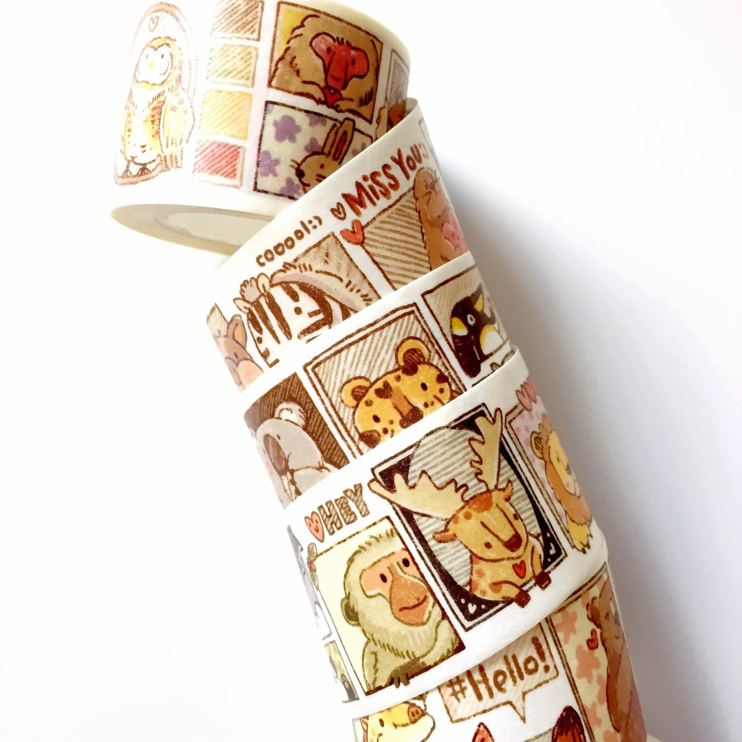Meatball - Meatball's Animal Friends washi tape SAMPLES