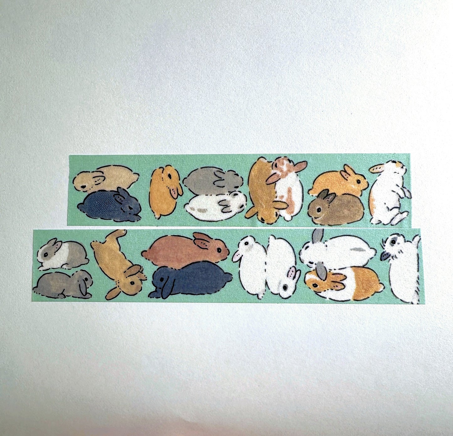 Shinako Moriyama - Happy Bunny Friends washi tape SAMPLES