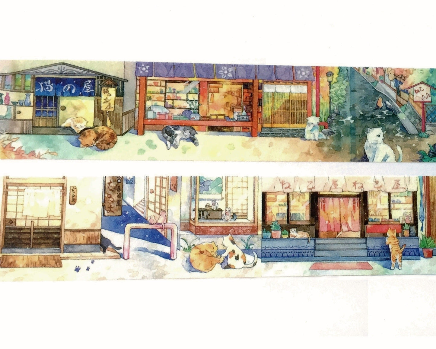 LuckyTape - Japan Cats Daily washi tape SAMPLES