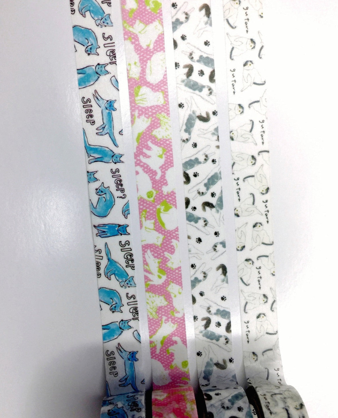 Hirano Toshiyuki x Space Craft - Cats washi tape SAMPLES