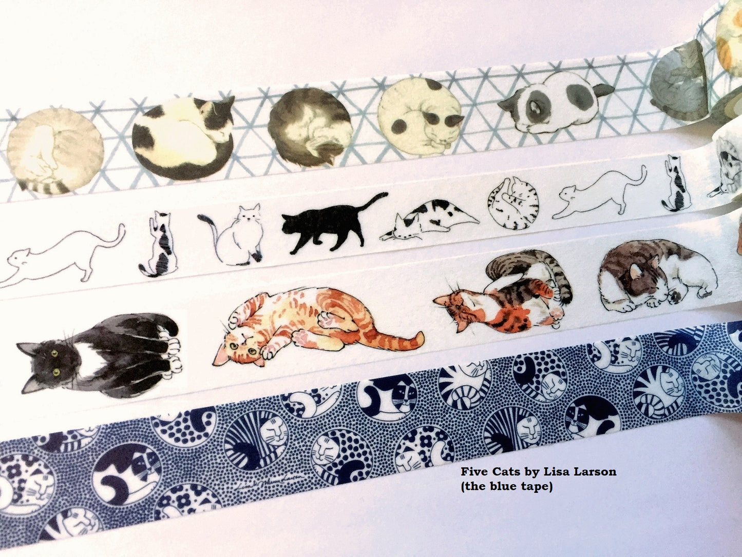 Miri Kulo:rer / Lisa Larson - Cats washi tape SAMPLES