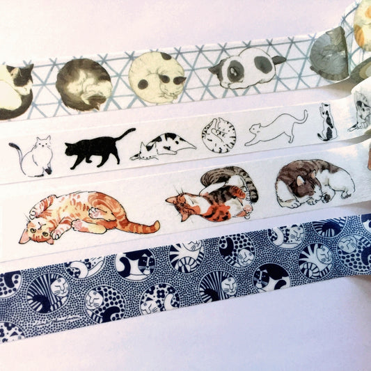 Miri Kulo:rer / Lisa Larson - Cats washi tape SAMPLES