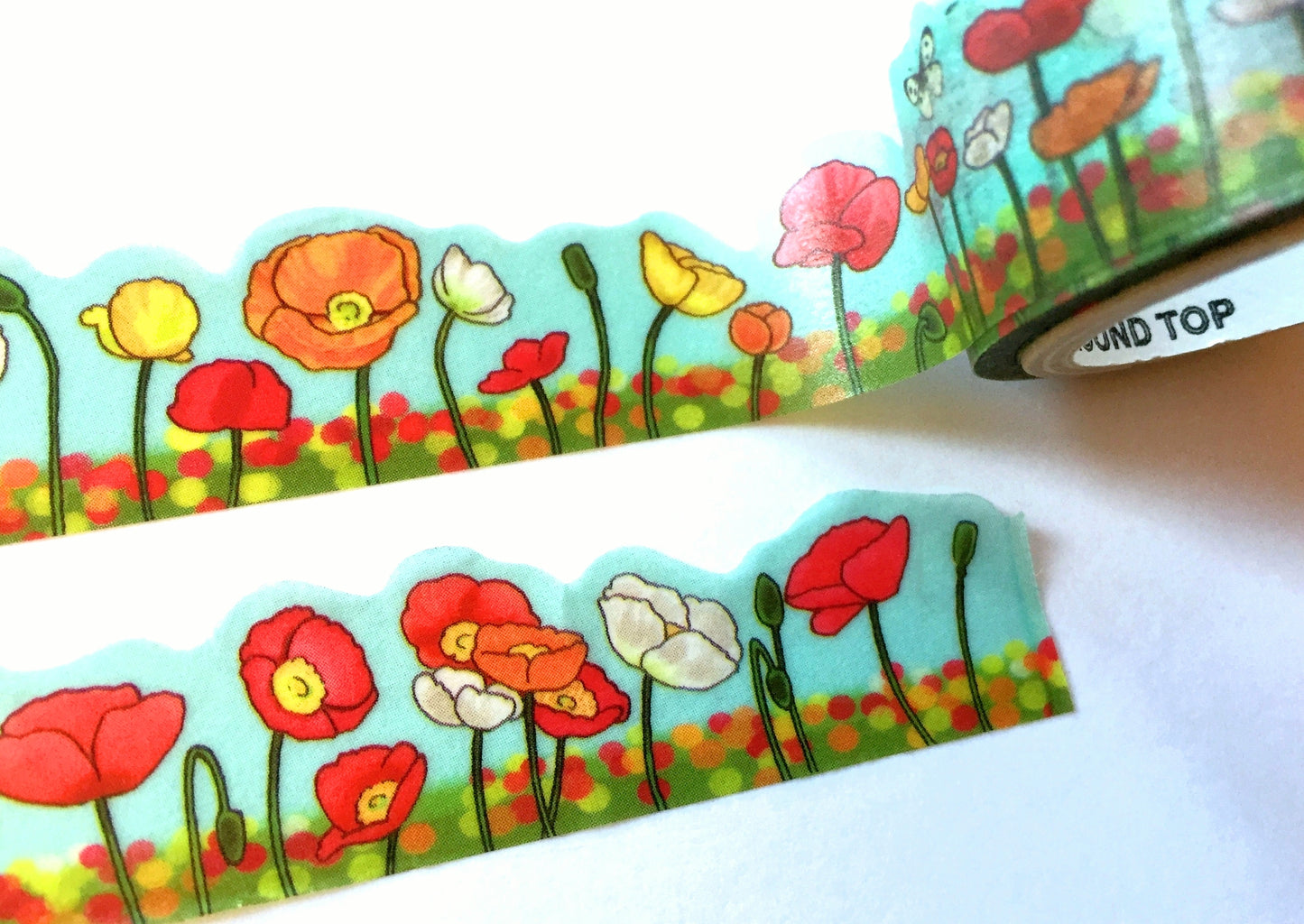 Round Top - Poppy Field washi tape SAMPLES