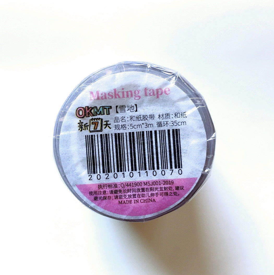 OKMT - Snow-Covered Ground washi tape SAMPLES