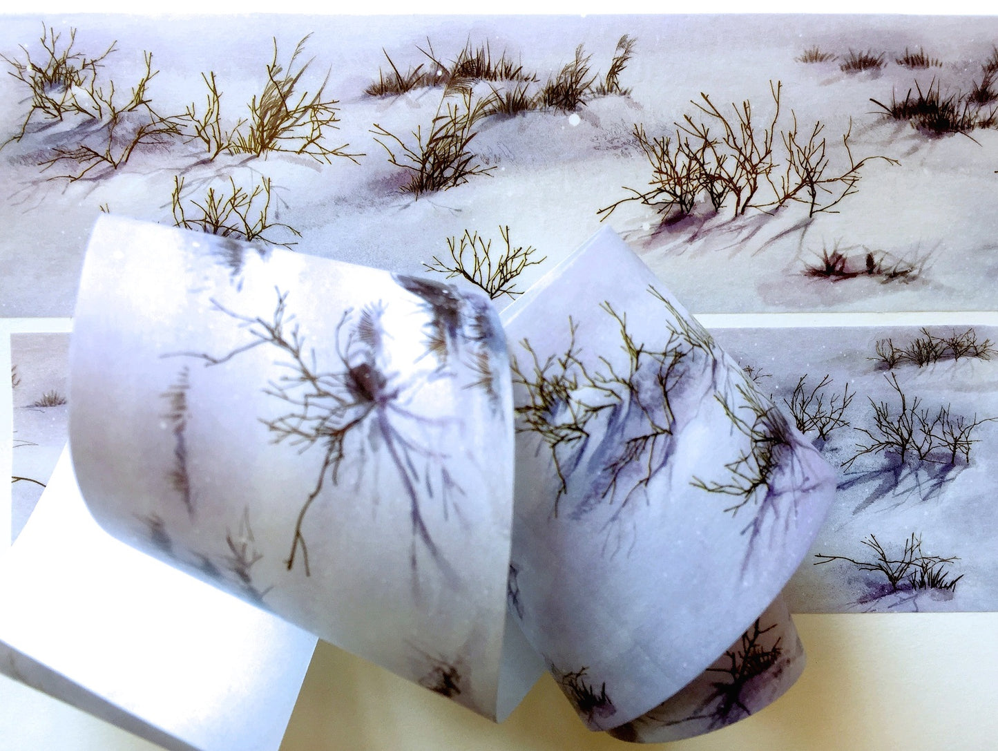 OKMT - Snow-Covered Ground washi tape SAMPLES